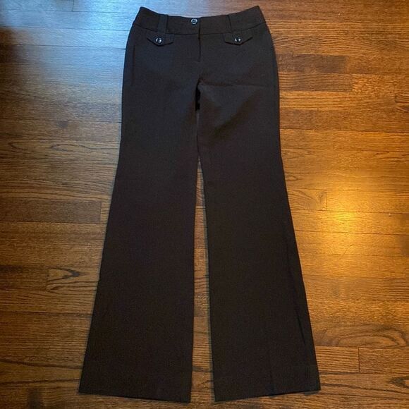 White House Black Market Pants - White House Black Market Legacy 0 Regular Fashion Flare Black Pants Belt Loops
